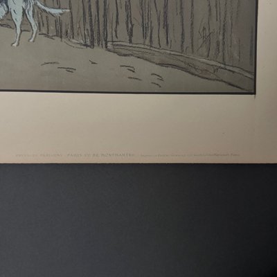 Litografia di Henri Rivière, Paesaggi parigini - Parigi vista da Montmartre