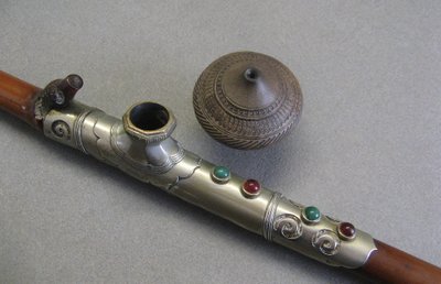 Opium Pipe, China, 1900.