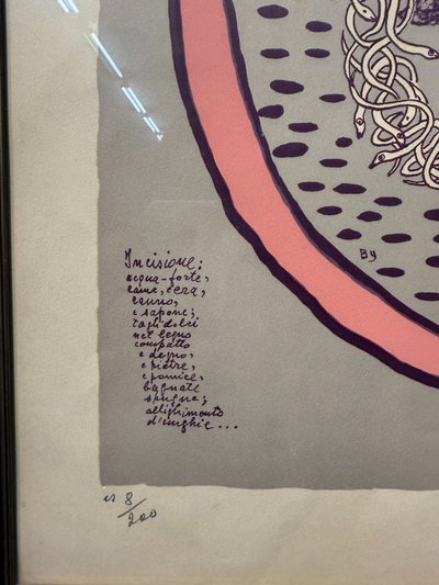 Farblithographie Giuseppe Viviani 8/200 Frontispiz 1962, 66x47cm