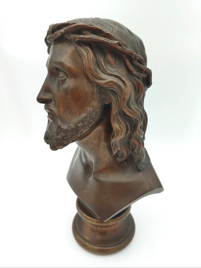 BRONZE OF CHRIST "ECCE HOMO" Liturgical Object Statuary COLLECTION