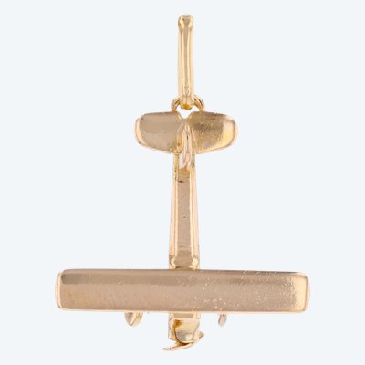 Goldener Flugzeuganhänger