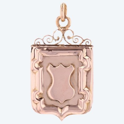 Antique Medallion With Rose Gold Escutcheon