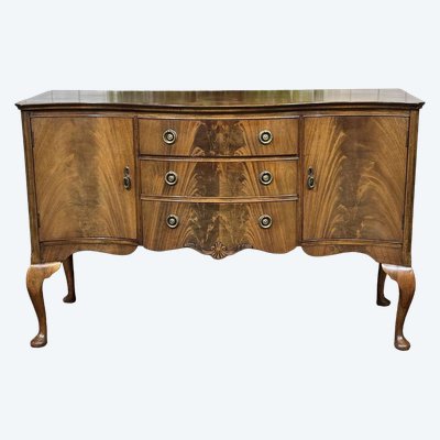 1930s English Chippendale mahogany sideboard