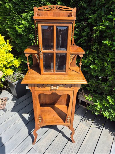 Art Nouveau parlor cabinet