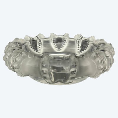 Lalique France crystal ashtray, Cannes (octopus) model