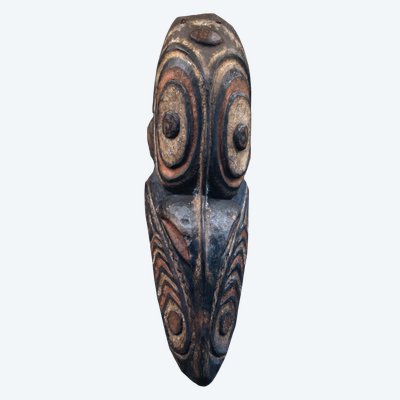 Masque d'ancêtre, art tribal, art océanien, Papouasie Nouvelle Guinée, sculpture bois, 60 cm
