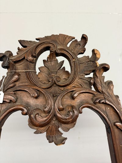 Chevalet de peintre Art nouveau ancien, XXe siècle, noyer sculpté, 178 x 75 x 70 cm