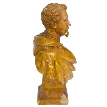 Il maresciallo Niel e sua moglie bussano in gesso di Adolphe Crauk