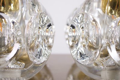 Ice Cube ceiling light in brass - Peill & Putzler, 1970s