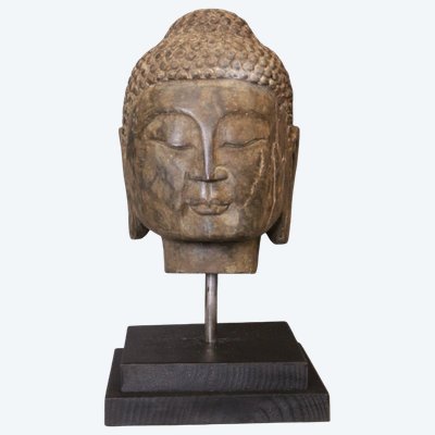 Buddha head in Stone XIX
