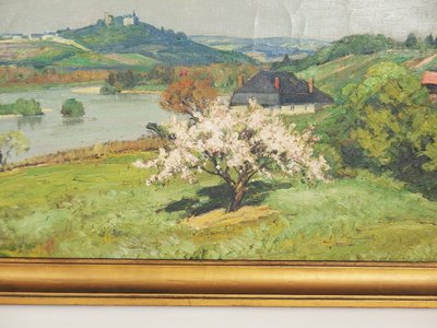Tableau "Paysage du Sancerrois " par Claude Rameau
