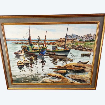 Tableau huile sur panneau