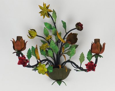 Coppia di applique "Bouquet de fleurs