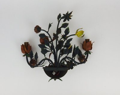 Coppia di applique "Bouquet de fleurs