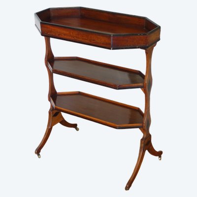 18th-century mahogany and ebony knitting coffee table, Directoire period