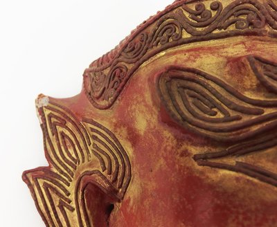 Masque papier mâché Tibet