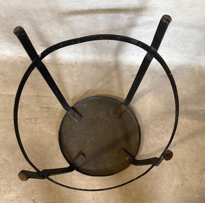 Tabouret métal rond