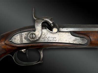 PISTOLA DELL'UFFICIALE GENERALE, di LEPAGE Arquebusier de sa Majesté - Francia - 1° Impero
