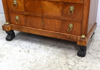 Segreteria in mogano fiammato stile Impero del XIX secolo