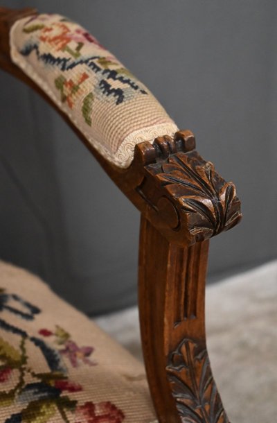Paire de Fauteuils en Hêtre, style Louis XVI - Début XXe