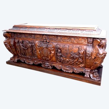 Amazing Florentine Cassone Shaped Chest