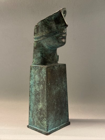 Bronzeskulptur Igor Mitoraj "Tindaro" Männerbüste