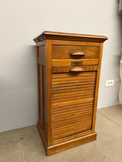 Volet pilier en chêne ancien du milieu du siècle 83x44x35cm