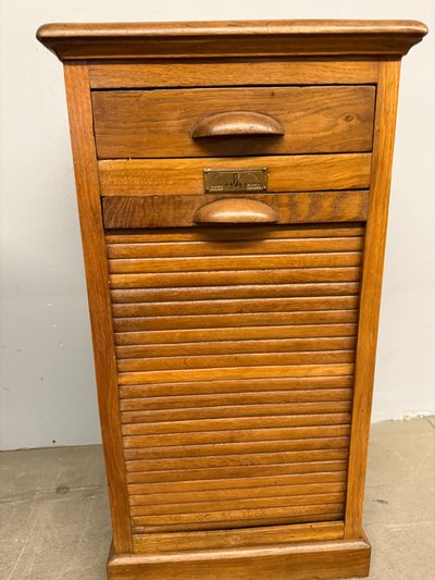 Volet pilier en chêne ancien du milieu du siècle 83x44x35cm
