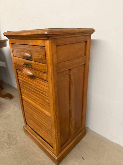 Volet pilier en chêne ancien du milieu du siècle 83x44x35cm