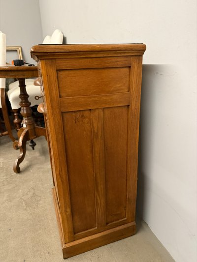 Volet pilier en chêne ancien du milieu du siècle 83x44x35cm