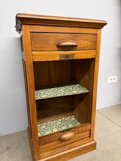 Volet pilier en chêne ancien du milieu du siècle 83x44x35cm