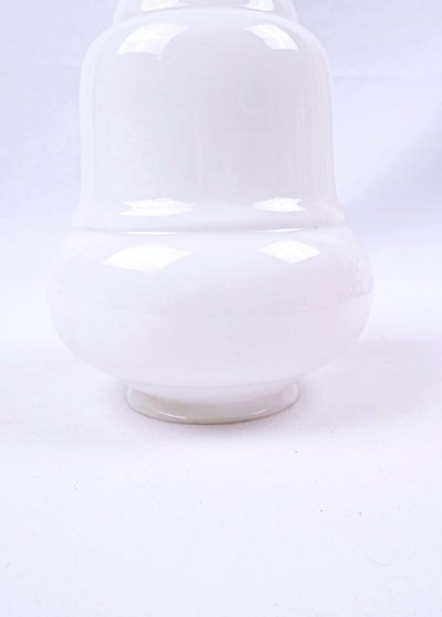 Space Age ceiling globe in vintage 1960s white glass