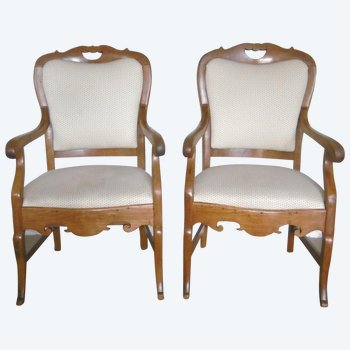 Pair of 19th century armchairs