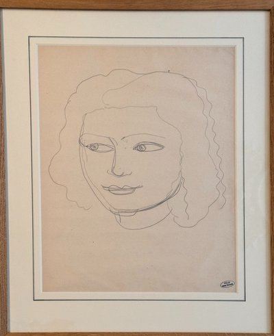 Portrait of a Woman - André Derain - drawing - Art Déco