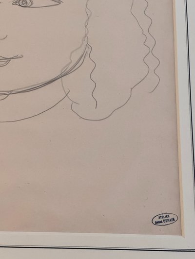 Portrait of a Woman - André Derain - drawing - Art Déco