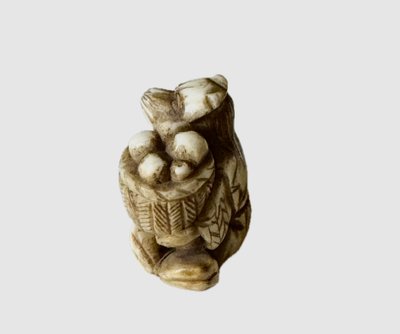 Deer antler netsuke