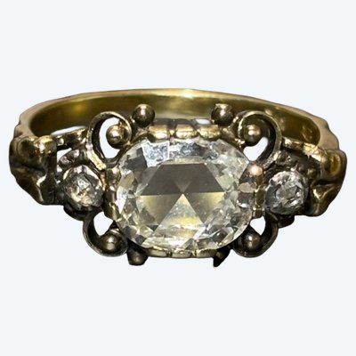 Anello ritratto con diamanti, XIX secolo