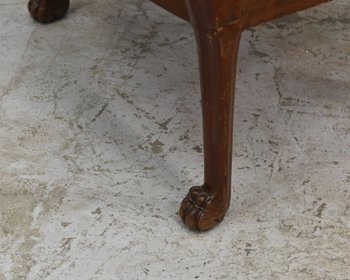 Coppia di poltrone a collo di cigno in mogano XIX secolo