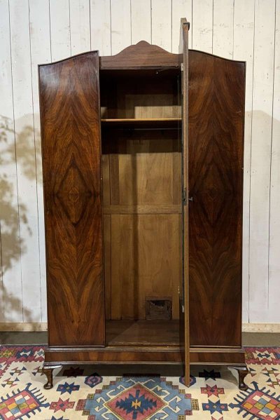 1930s English walnut closet