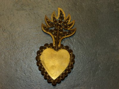 Reliquary medallion, Sacred Heart of Mary, 19th century.