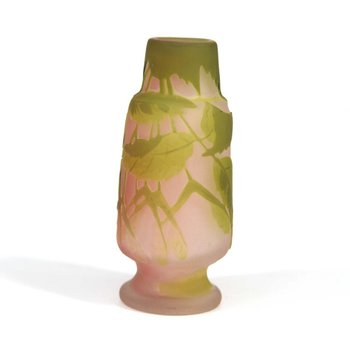Vase Soliflore In Paste Of Glass Art Nouveau 1900 Emile Gallé