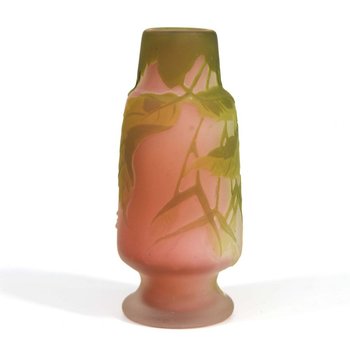 Vase Soliflore In Paste Of Glass Art Nouveau 1900 Emile Gallé