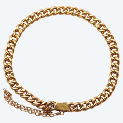 Bracciale con catena a cordoncino in oro antico 18 ct.
