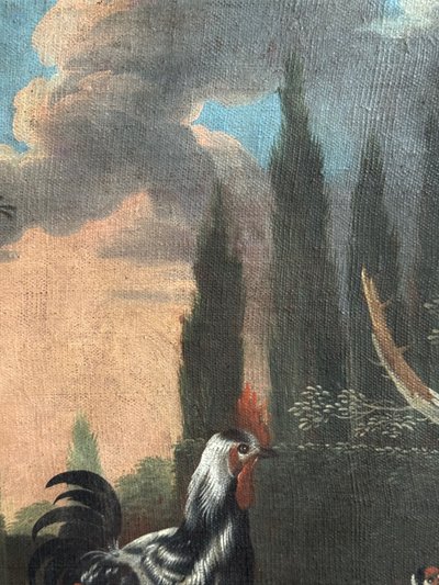 Basse-cour , 18th century wood paneling