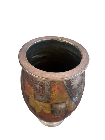 VASE AUS KUPFER - CHRISTOFLE / LUC LANEL - ART DECO - FRANKREICH - 20. JAHRHUNDERT