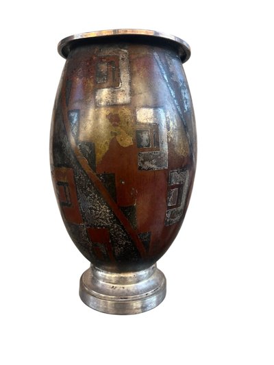 VASE AUS KUPFER - CHRISTOFLE / LUC LANEL - ART DECO - FRANKREICH - 20. JAHRHUNDERT