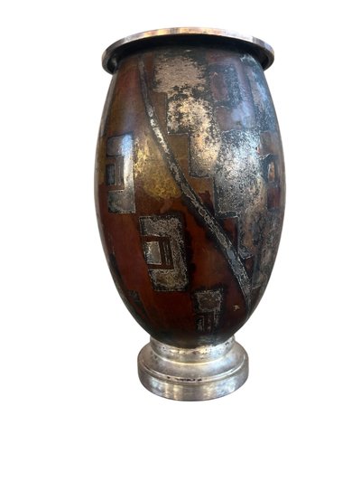 VASE AUS KUPFER - CHRISTOFLE / LUC LANEL - ART DECO - FRANKREICH - 20. JAHRHUNDERT