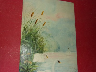 Paire de tableaux,  Aigrettes et Cygnes, époque, 20 ème,  art nouveau.