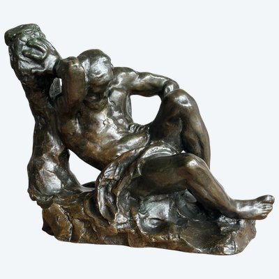 Ruhender Herkules - Rodinische Bronze