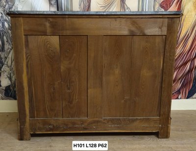 Commode époque Charles X en érable et poirier noirçi (vers 1820)